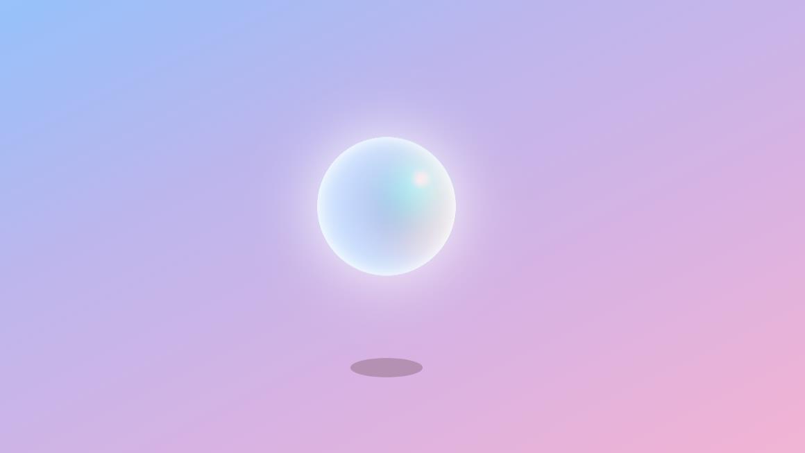 css3透明发光糖果泡泡悬浮动画特效