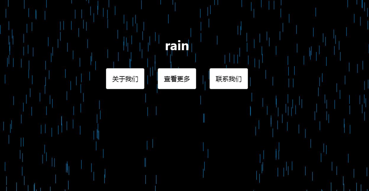 html5 canvas网页下雨场景动画特效