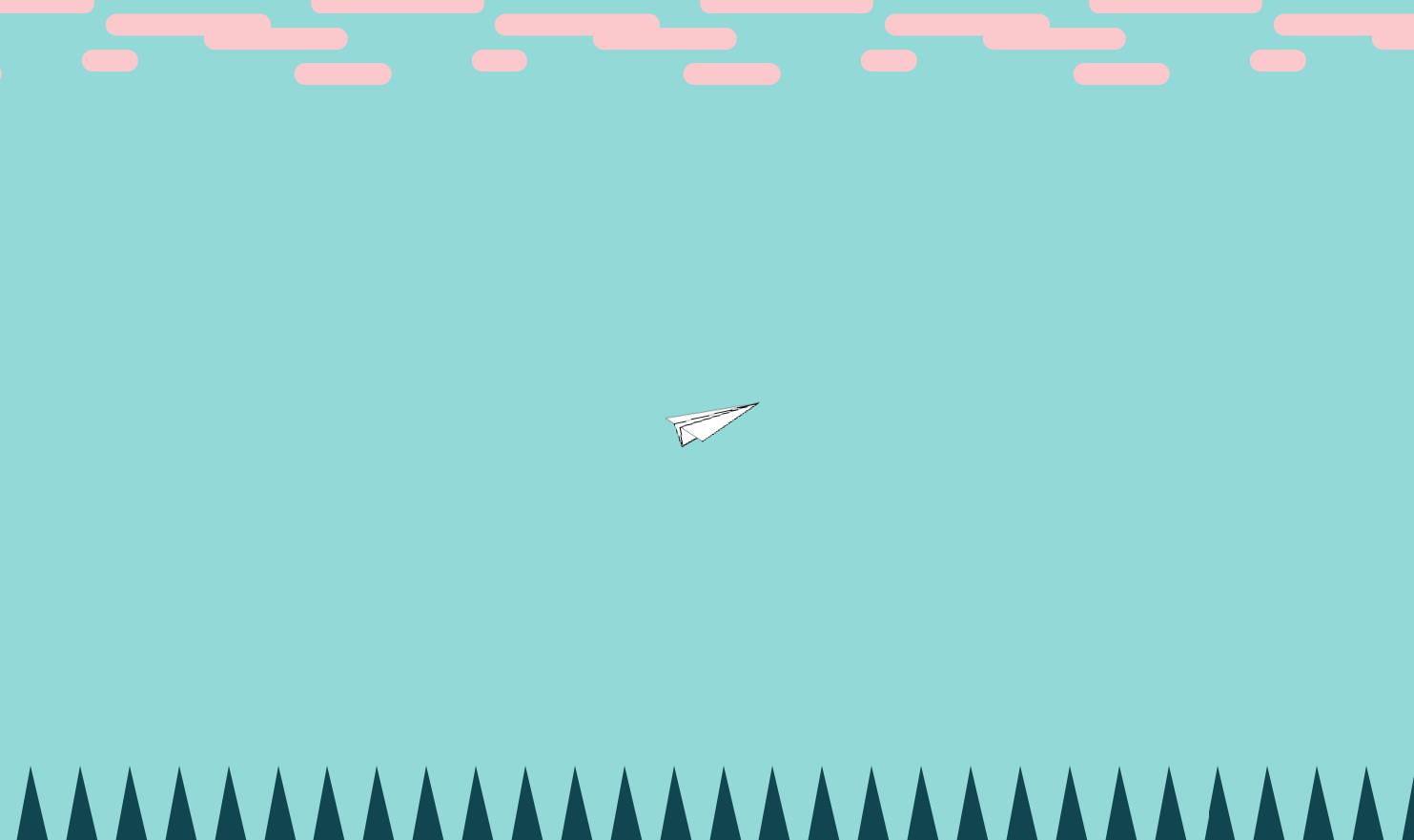 CSS3 SVG卡通纸飞机飞行动画特效