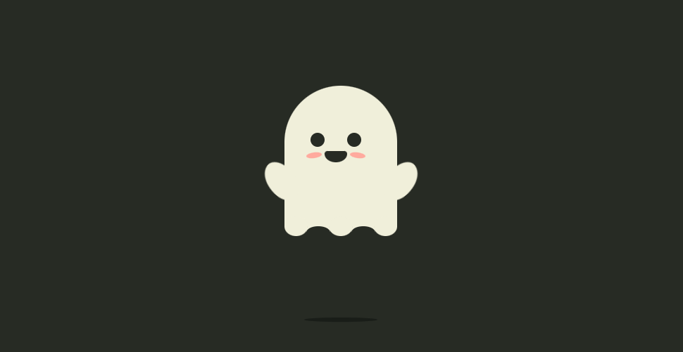 CSS3可爱卡通幽灵悬浮动画特效