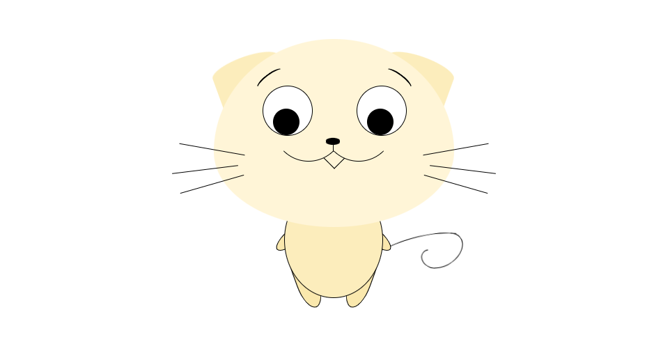 CSS3小猫咪眼睛随鼠标移动动画特效