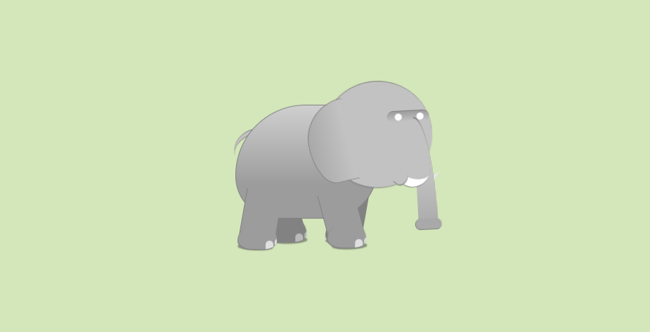 可爱的CSS3卡通大象动画特效