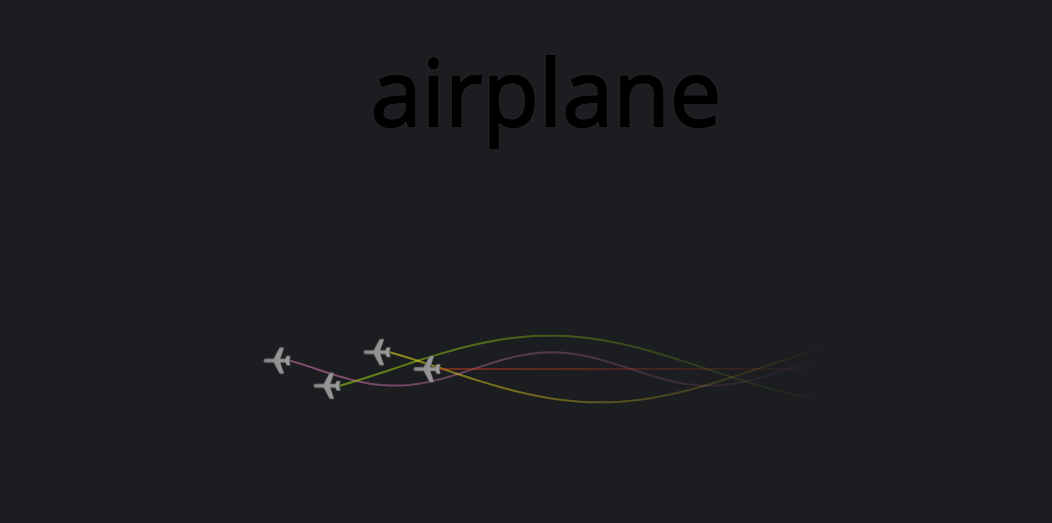 HTML5 Canvas飞机线条弧度飞行动画特效