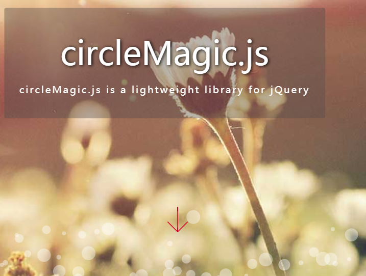 jQuery粒子背景插件circleMagic.js