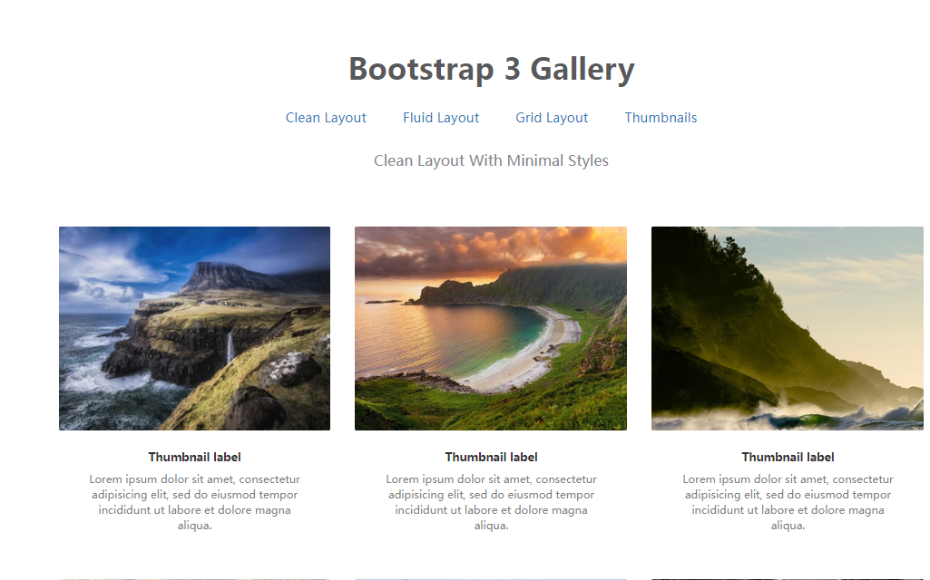 4款超酷Bootstrap图片画廊和lightbox效果模板