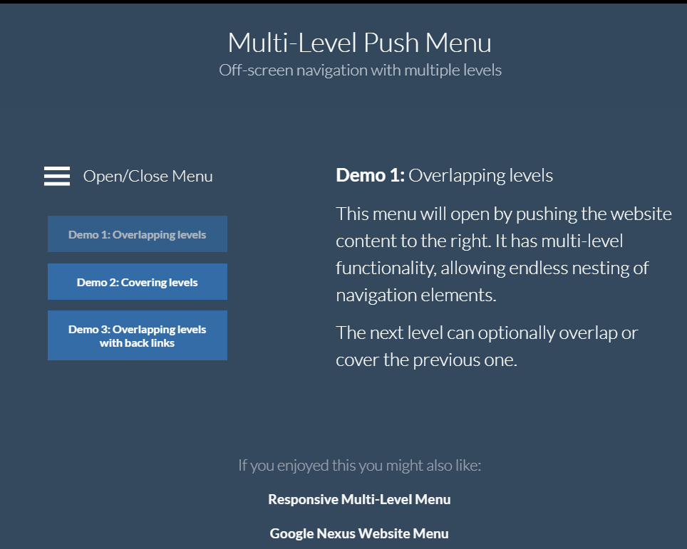 jQuery navigation gauche