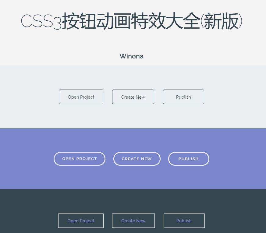 CSS3按钮动画hover样式
