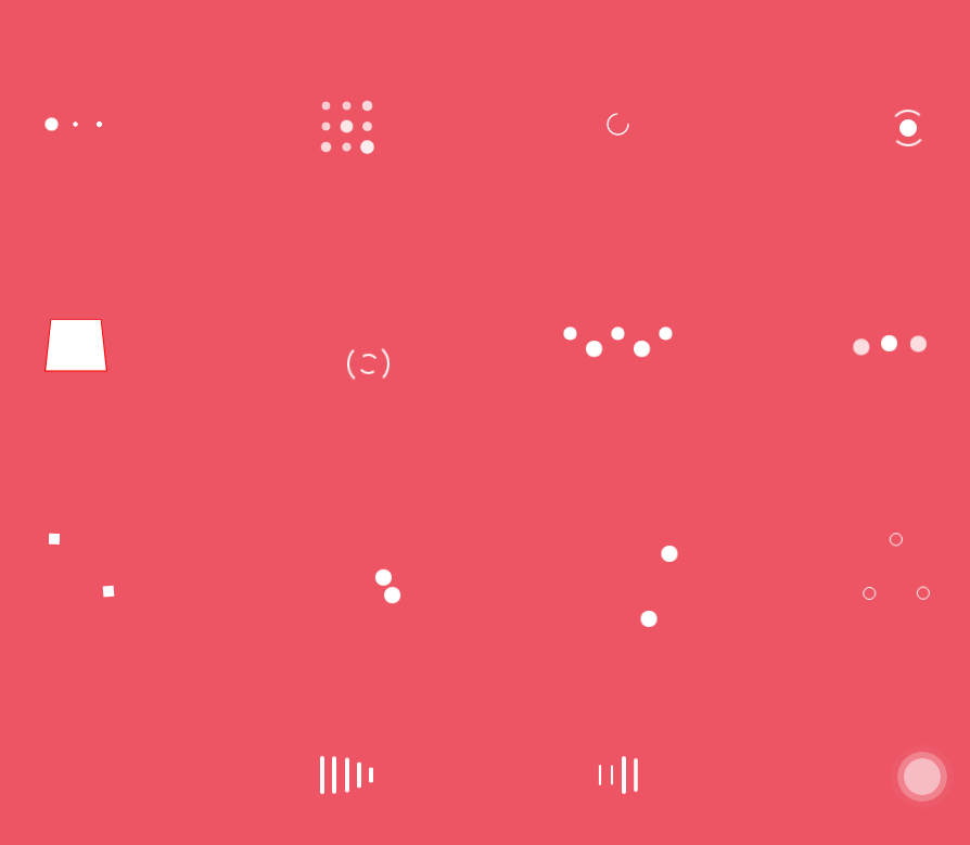 Various css loading animations