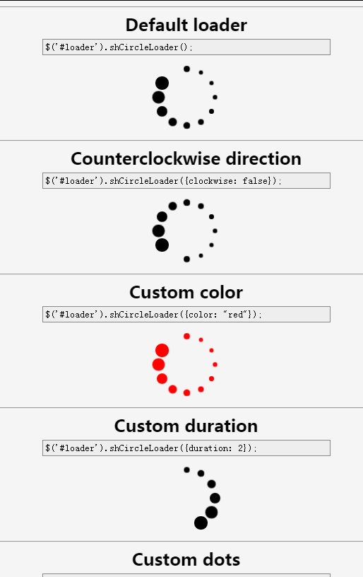 shCircleLoader-load animation plug-in