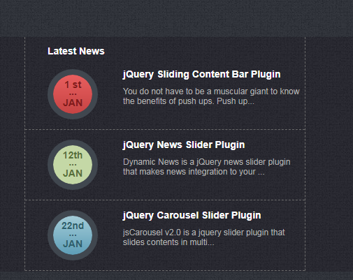 xml news carousel plug-in vscroller.js