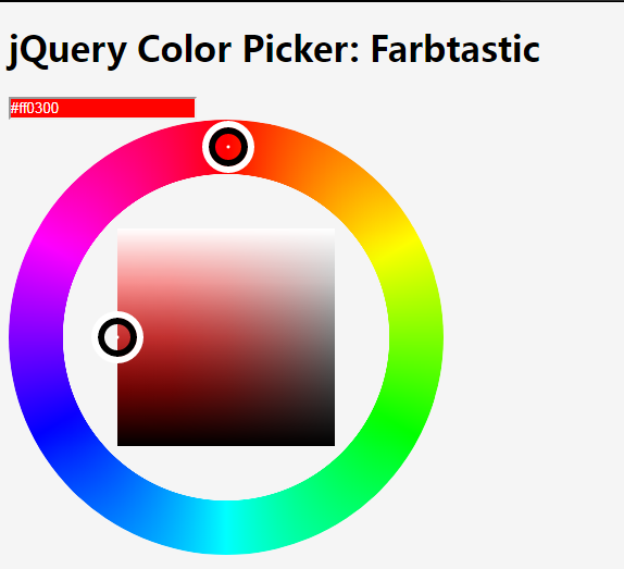 jquery拾色器插件 Farbtastic