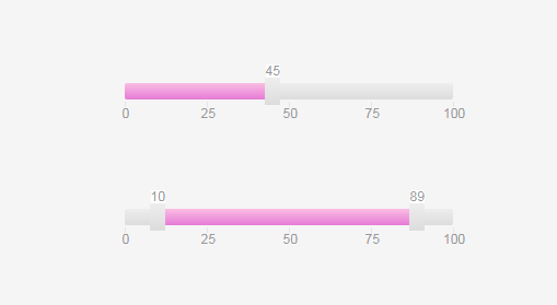 price range slider