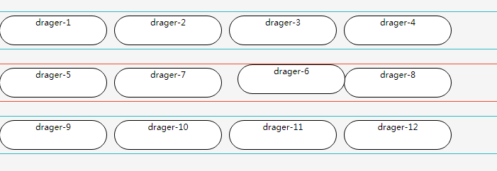 Drag and drop function between multiple containers