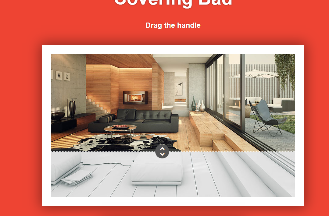 Drag to show or hide the image plug-in coveringBad.js