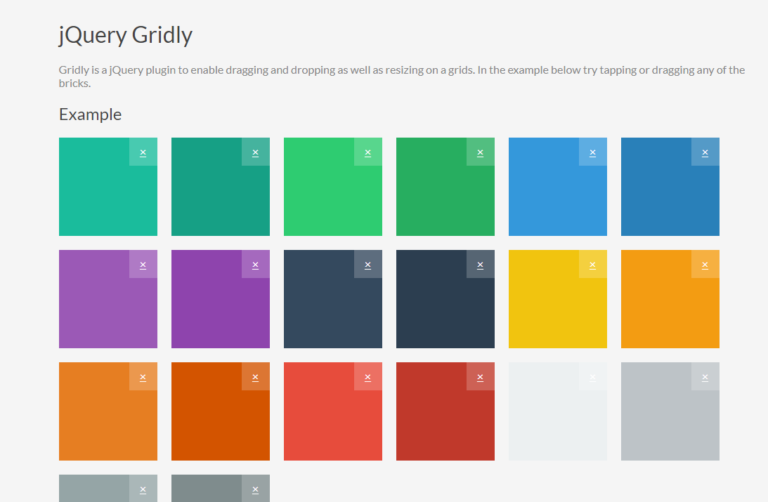 Drag and drop plugin Gridly