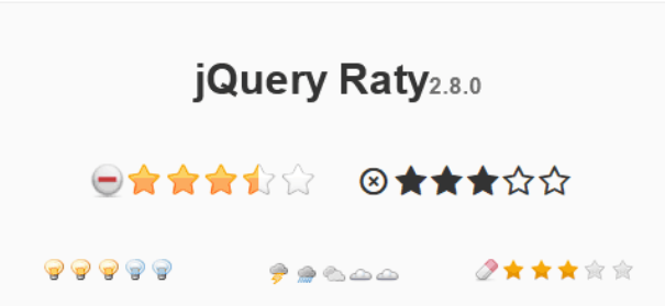 jQuery评星插件raty2.8.0