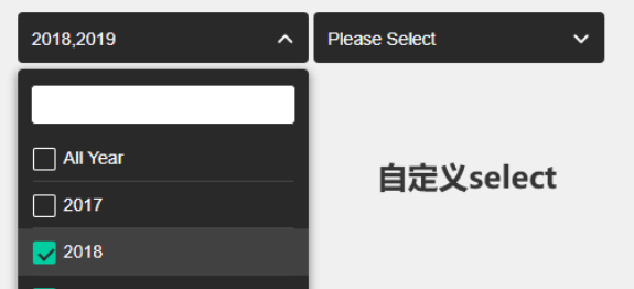 自定义select下拉框