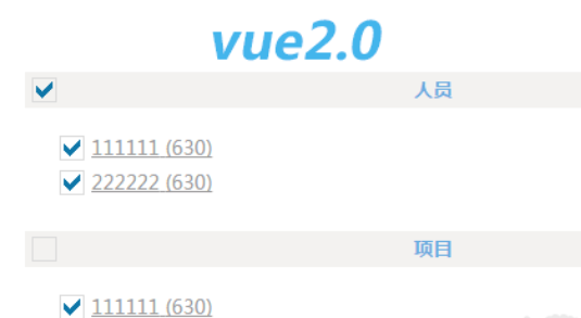 vue2.0은 원클릭 선택과 선택 없음을 실현합니다.