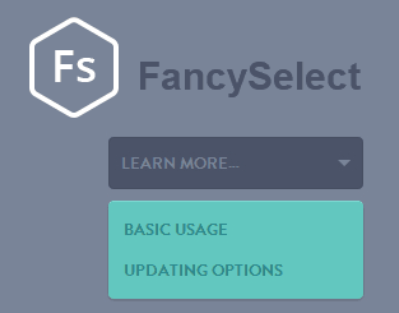 選択ボックス プラグイン FancySelect