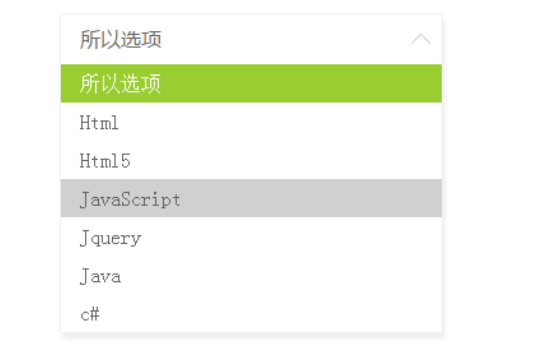 jQuery+css3 drop-down selection box