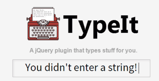 Typing effects plug-in typeit.js