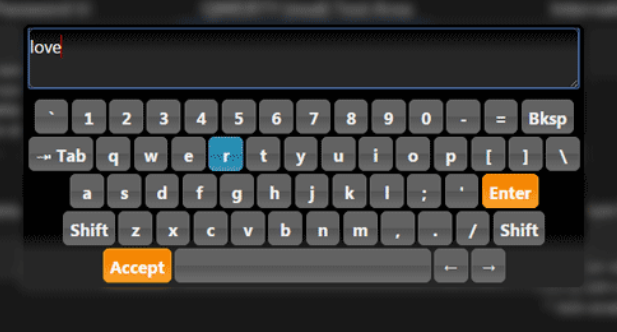 On-screen keyboard plug-inVirtual Keyboard