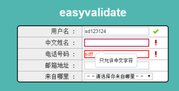 Easy validate verification