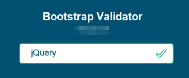 表单验证插件Bootstrap Validator