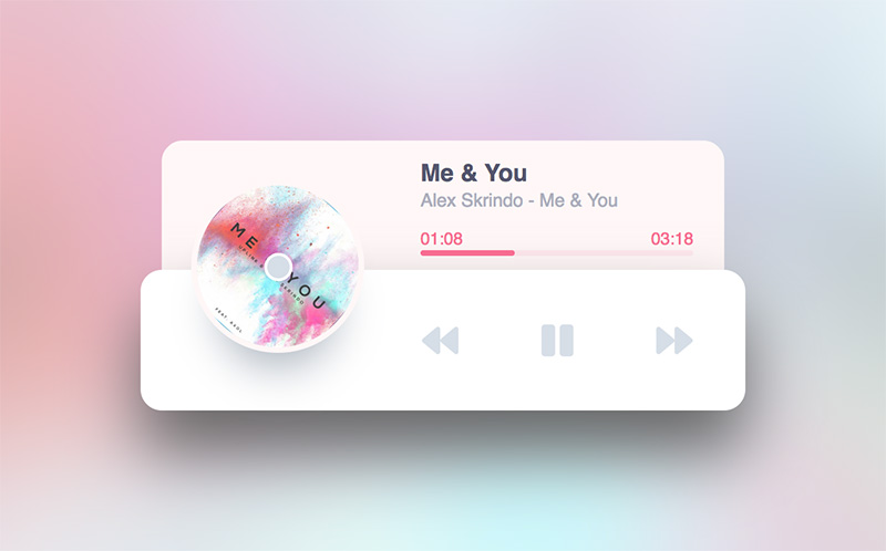 Refreshing and simple HTML5 music player