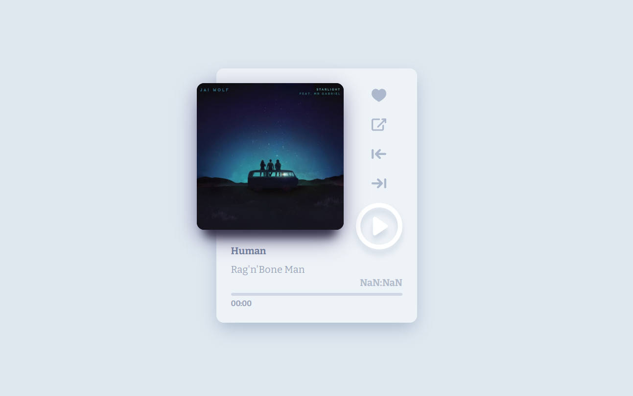 Mini music player vue special effects