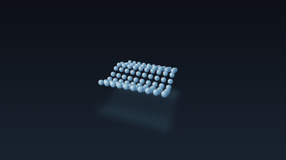 css3圆点矩阵波浪滚动，3D粒子波浪动画特效。