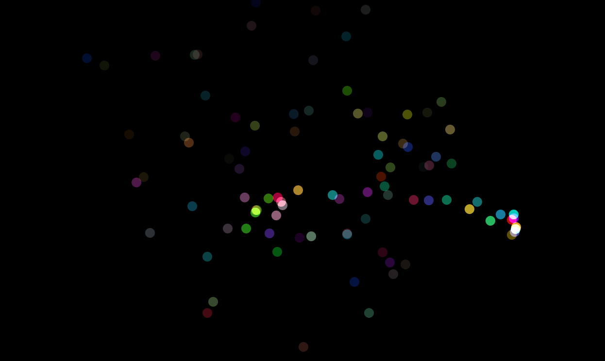 canvas圆点分散光标跟随动画特效代码
