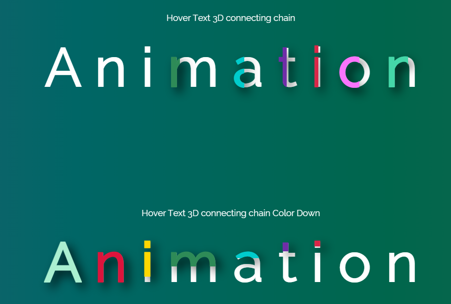 12种文字跟随鼠标互动动画效果