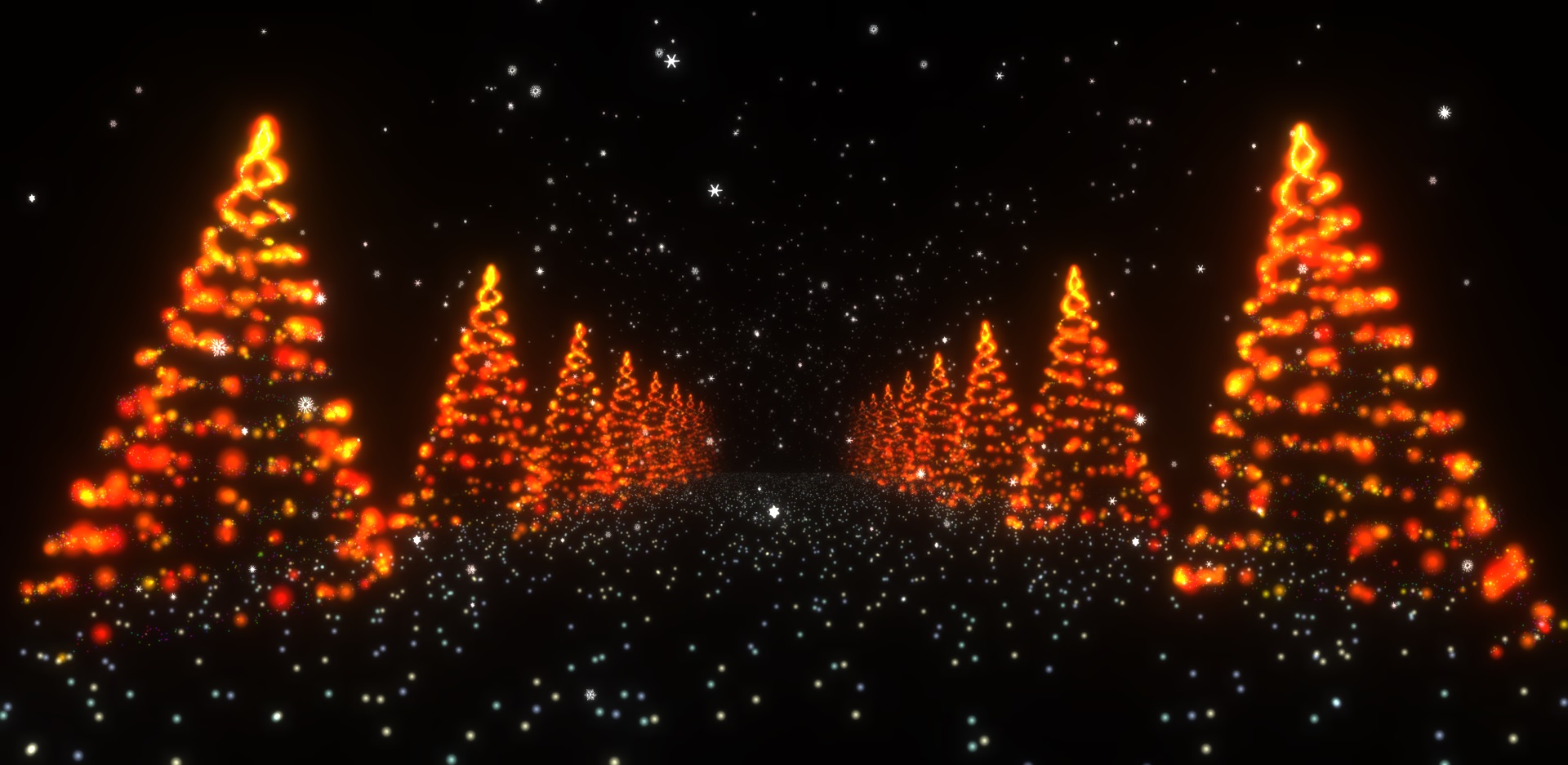 Fond web de lumières d'ambiance de Noël avec de la musique