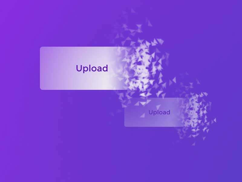 HTML5 cool button particle animation effects