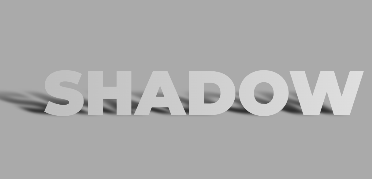 3D text three-dimensional shadow effect