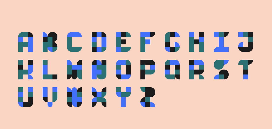 css字母表26个创意英文字母设计特效