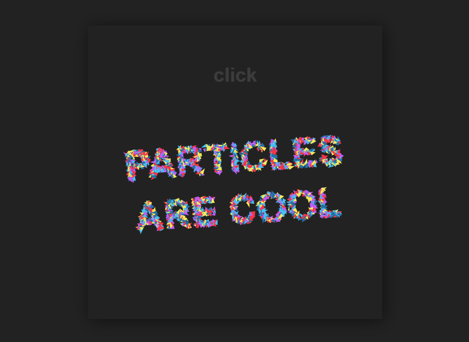 酷炫彩色粒子文字字体动画特效