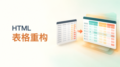 html表格重构