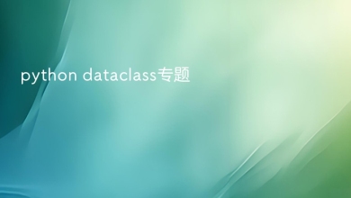 python dataclass
