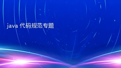 java 代码规范