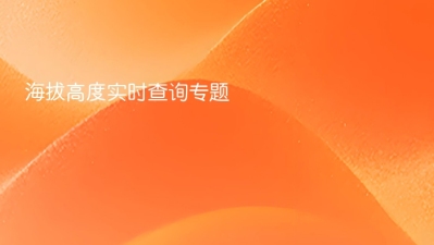 海拔高度实时查询