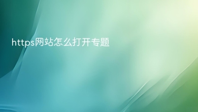 https网站怎么打开