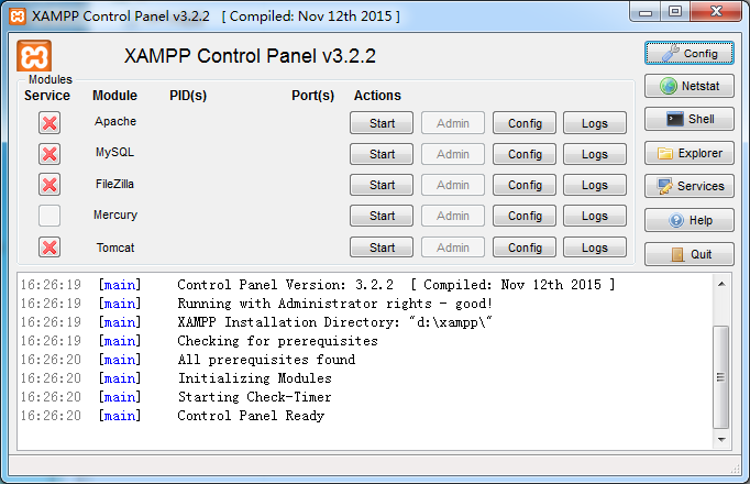 XAMPP 3.2.2.0功能强大的建站集成软件包插图1