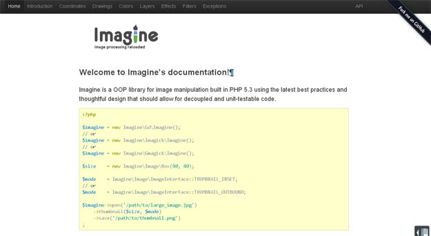 Imagine：面向对象的PHP类库，用于图片操作