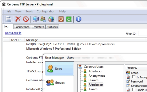 CerberusFTP Serverv9.0.3.1for32