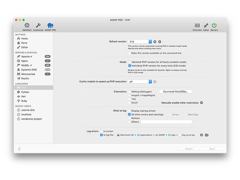  MAMP Pro for Mac 4.4