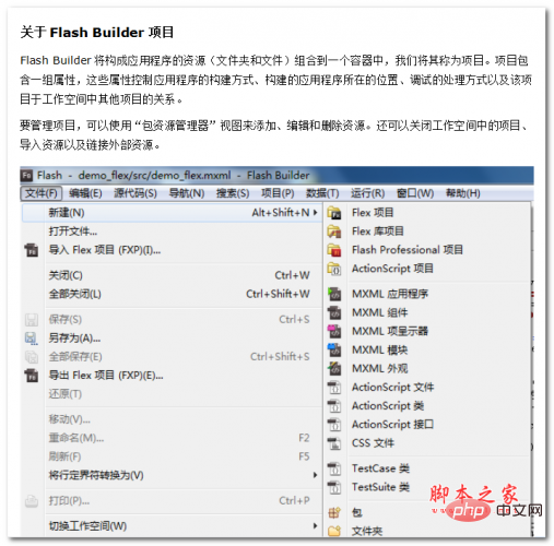 Flash Builder-Bedienungsanleitung Chinesische WORD-Version