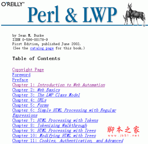 Perl Lwp documentation chm version