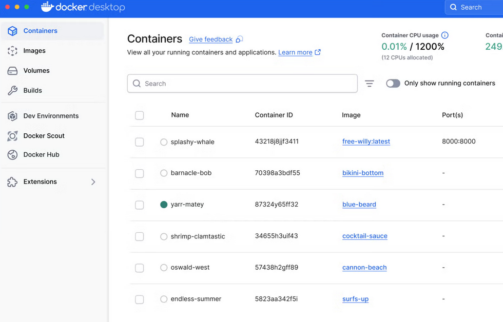 Docker for Mac – Intel Chip